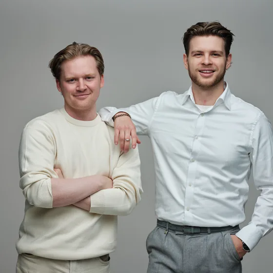 Lauritz Pedersen og Daniel Sandsdalen, grunnleggerne av Frostbyte Group i Oslo